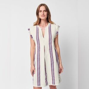 Faherty Baja Beach Tunic Dress in French
Rose Baja Stripe Size XL Summer Staple